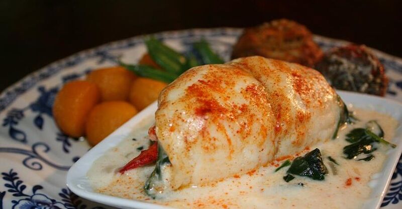 Sole Florentine with Lobster