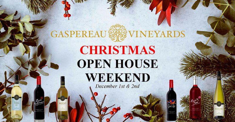 Gaspereau Vineyards Christmas Open House Weekend